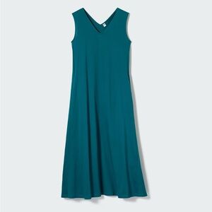 Uniqlo Mercerized cotton A-line dress (sleeveless)